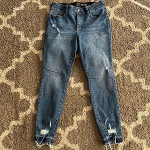 2/$15 High Rise Curvy distressed skinny jeans